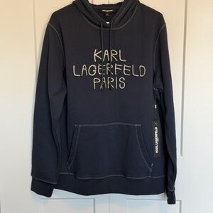 Karl Lagerfeld Men's Dark Blue Hoodie